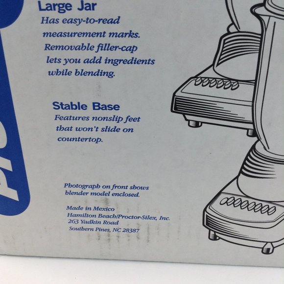 Proctor Silex Blend Master Blender 10 Speeds Ice Breaker 40oz./ 1.18L Glass Jar - Picture 6 of 10